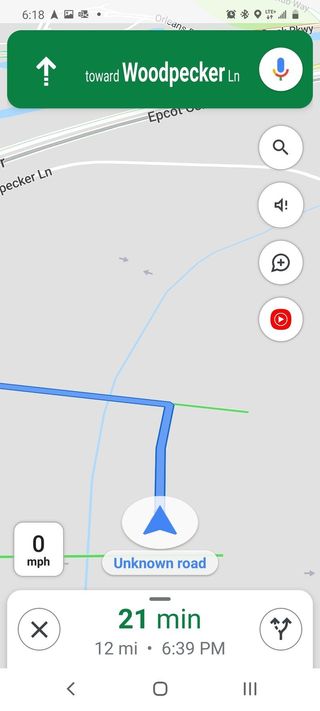 YouTube Music in Google Maps Navigation mode