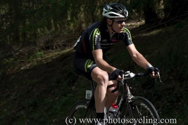Alexandre Blain (Endura Racing) on the attack.