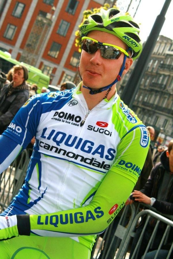 Dominik Nerz is the only German rider on the Italian Liquigas team
