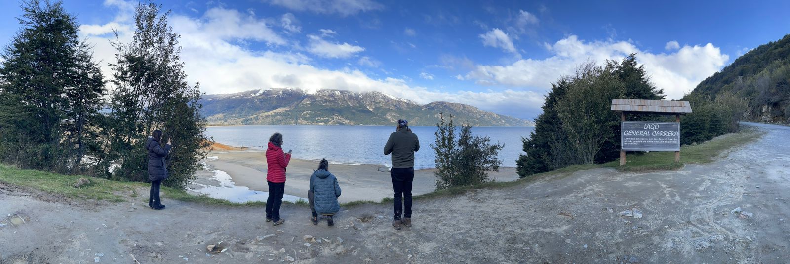 Thomas and his team stream from Puerto Río Tranquilo, next to General Carrera Lake in southern Chile.