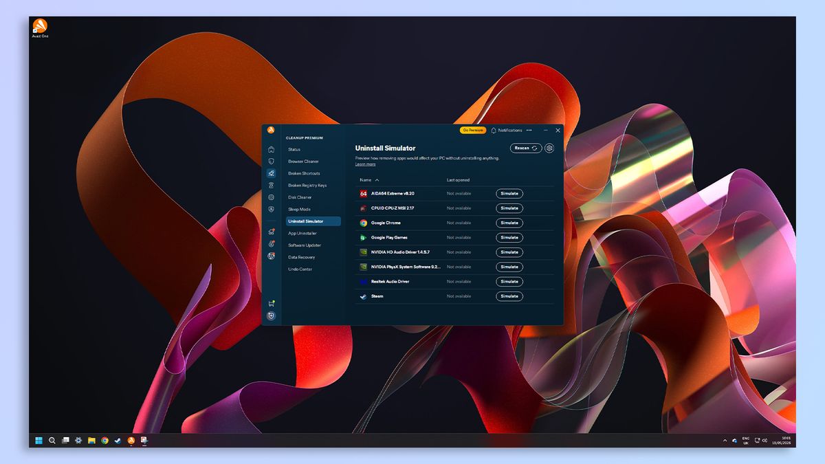 Avast One antivirus software screenshot