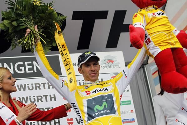 Rui Costa (Movistar) remains in the Tour de Suisse leader's jersey.
