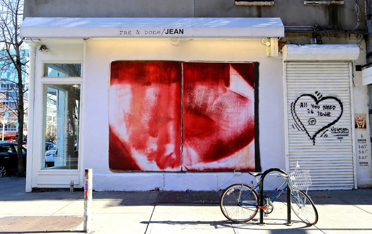 Artist and filmmaker Rainer Judd has collaborated with New York brand Rag &amp; Bone to create a public art installation out of its Houston Street store&#039;s side wall