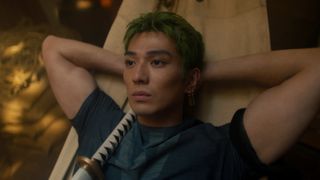 Mackenyu Arata as Roronoa Zoro in season 1 of One Piece.