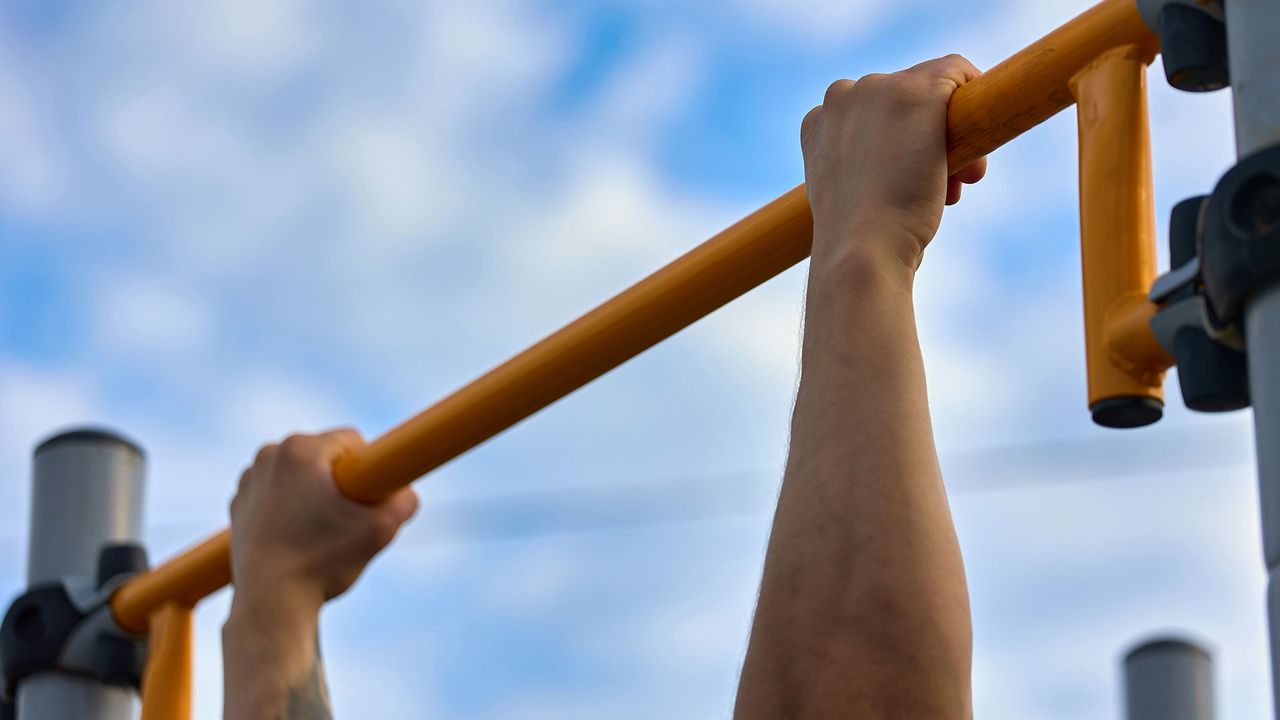 Person doing pull-ups