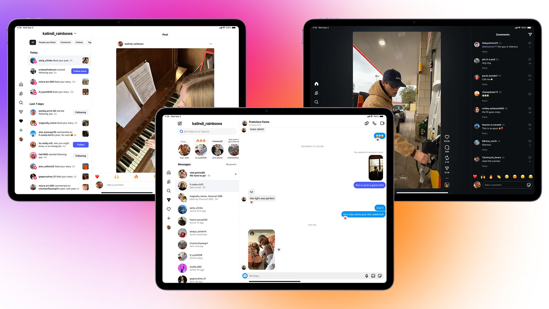 Instagram on iPad
