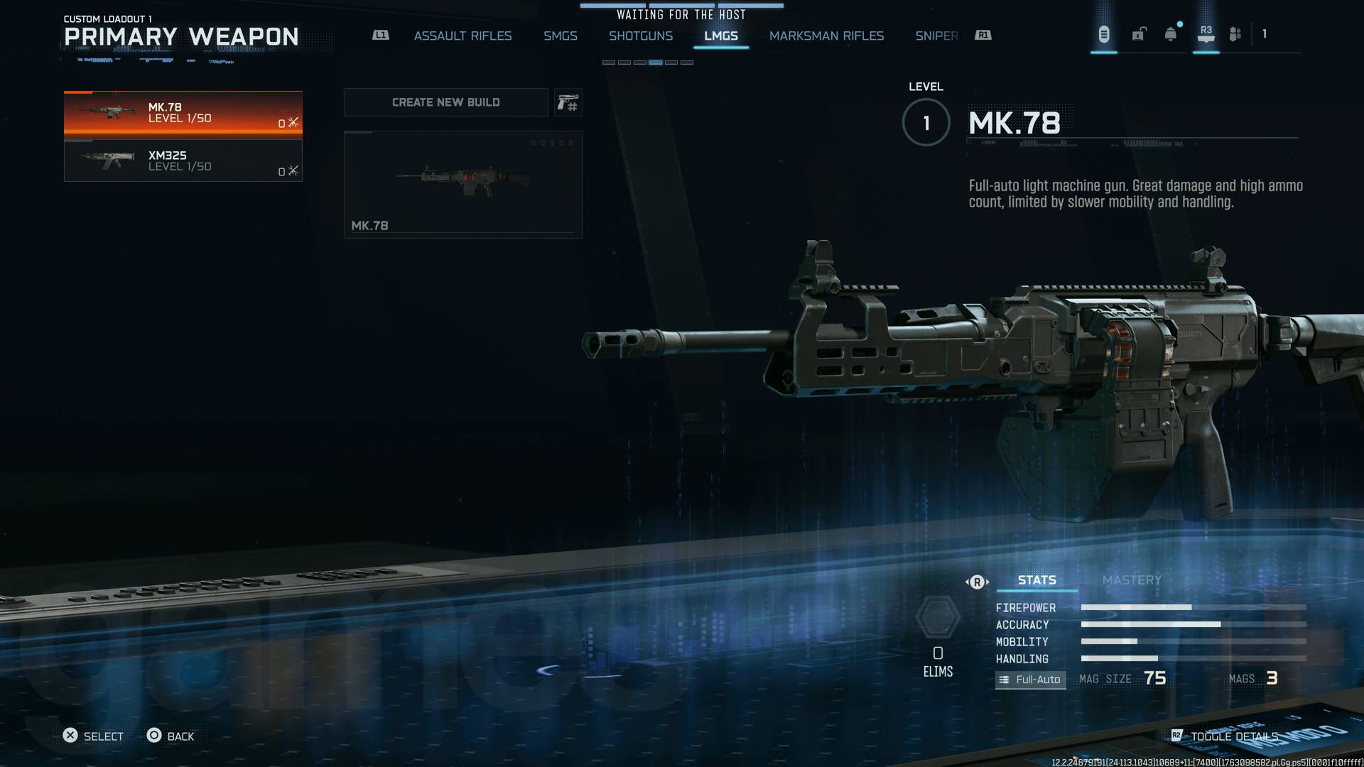 Call of Duty Black Ops 7 mk. 78 light machine gun loadout menu