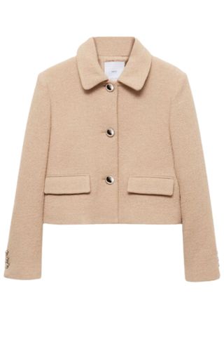 Mango Buttoned cropped jacket