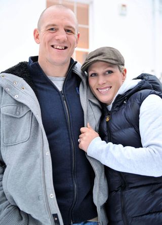Mike and Zara Tindall (nee Phillips) announcing their engagement in 2010