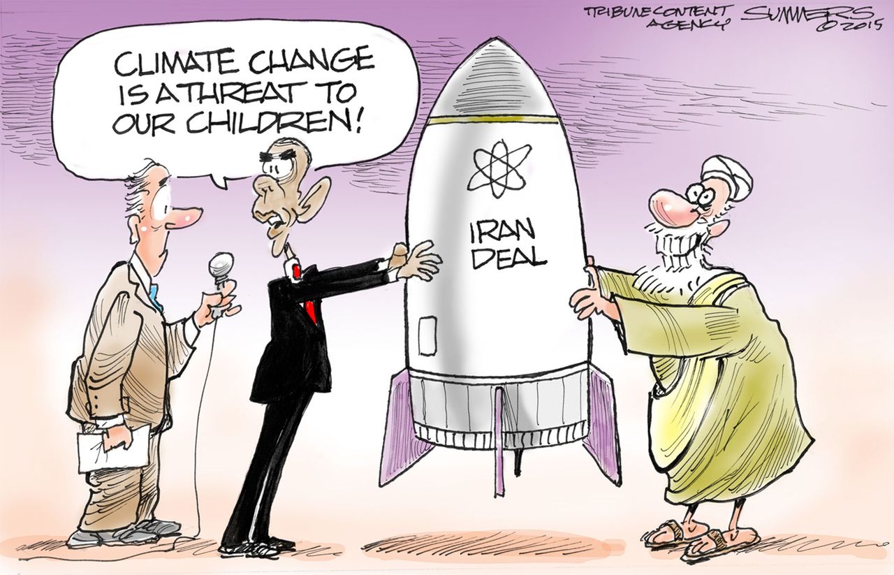 Obama cartoon Iran Deal