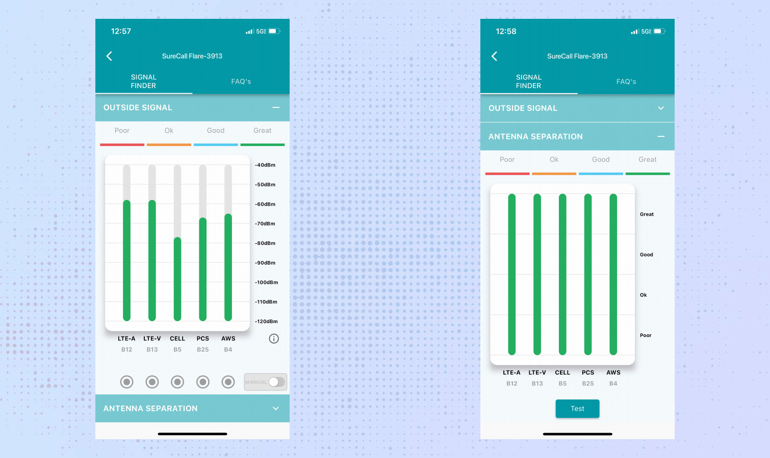 SureCall Flare 3.0 تلفن همراه تقویت کننده تصاویر برنامه.