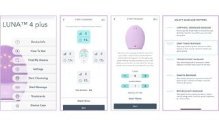 an image of a screenshot of some of the Foreo app features