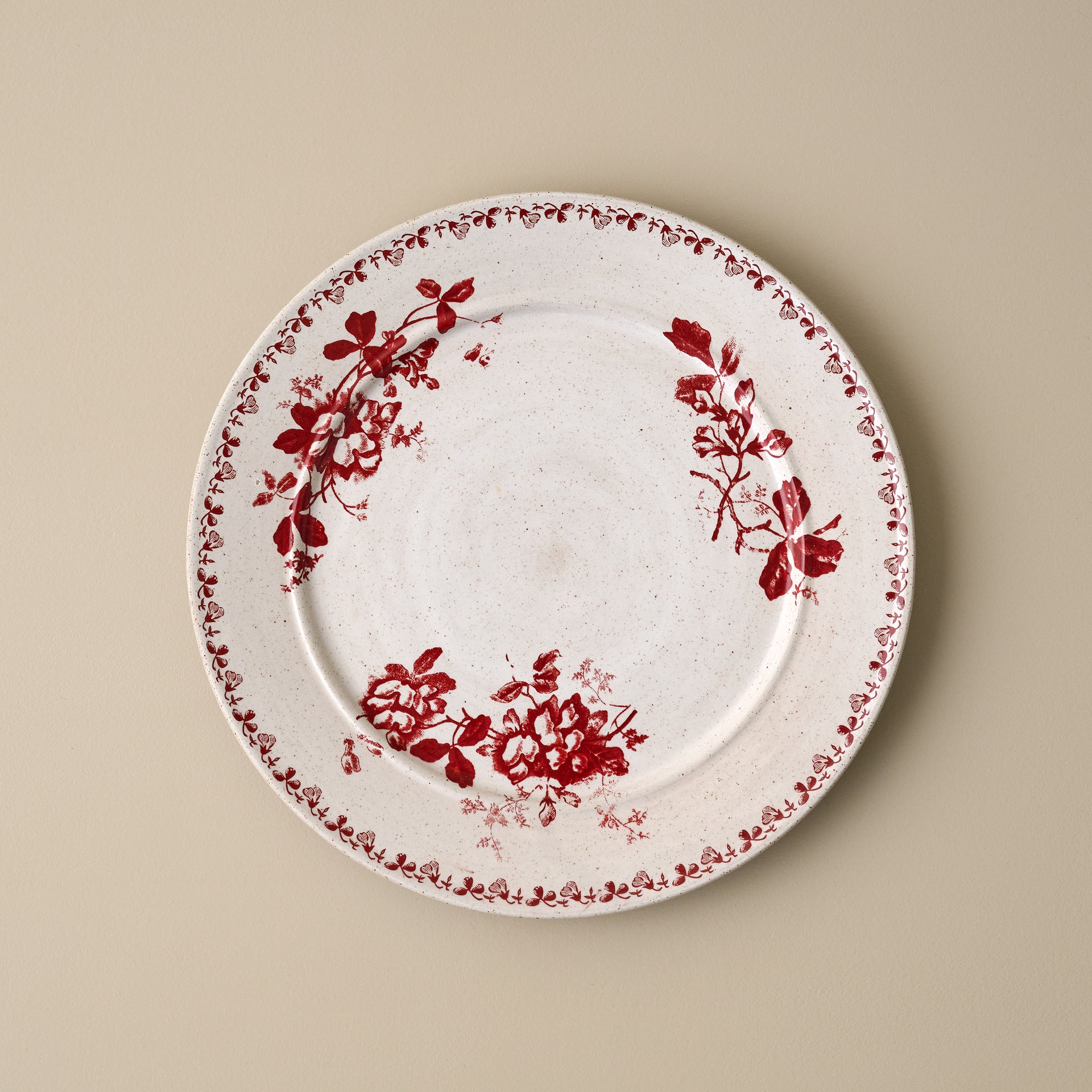 Heirloom Garden Scarlett Floral Plate - Salad Plate