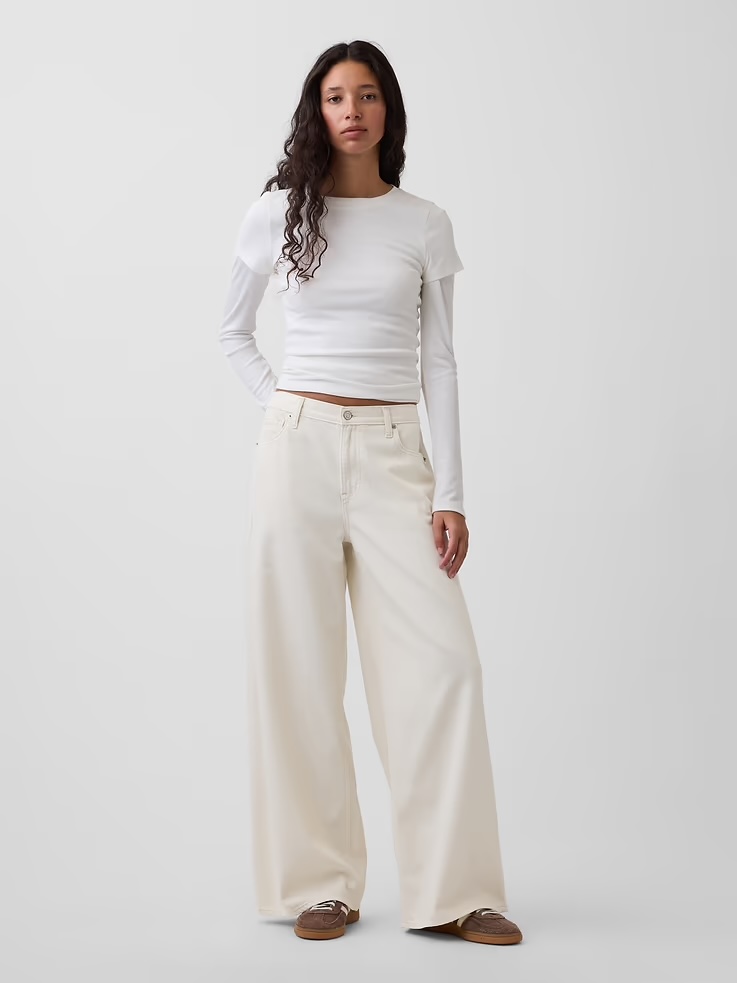 Gap, Mid Rise Ultrasoft Baggy Jeans