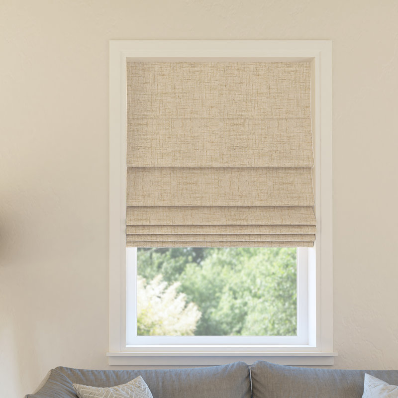 Sun Zero Somerton Thermal 100% Blackout Cordless Roman Shade & Reviews | Wayfair