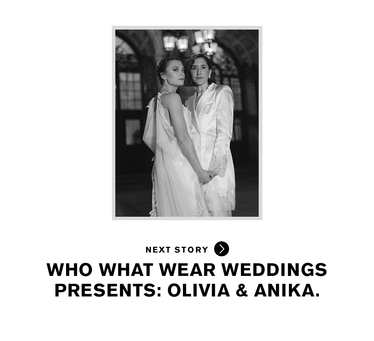 Who What Wear Weddings Olivia and Anika