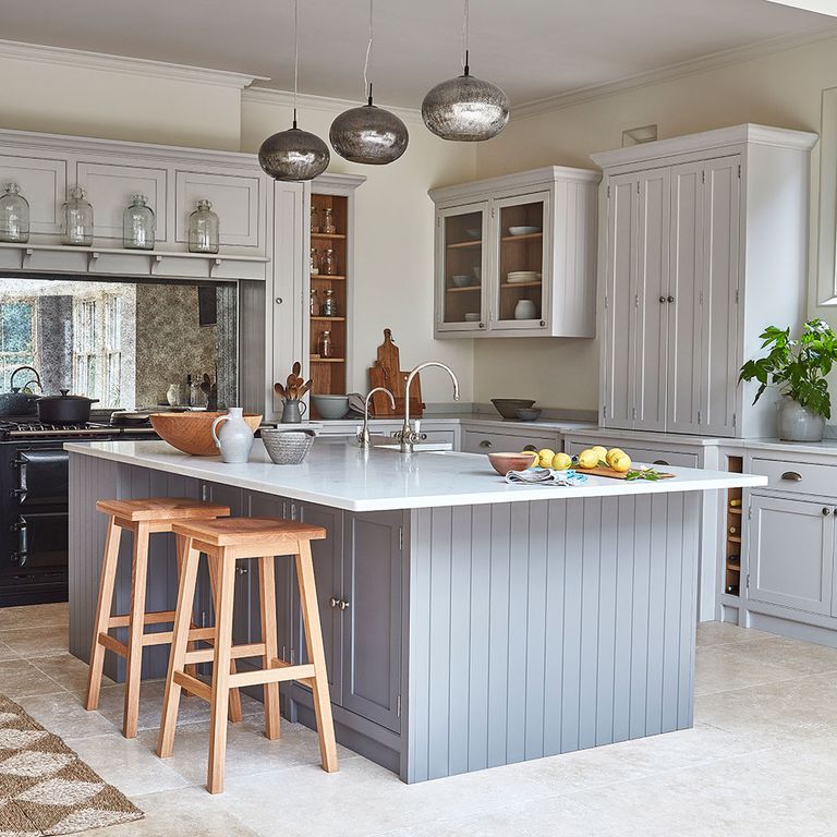 Fall in love with this grey Shaker kitchen in a Norfolk vicarage ...