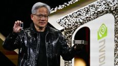Nvidia CEO Jensen Huang speaks in Las Vegas