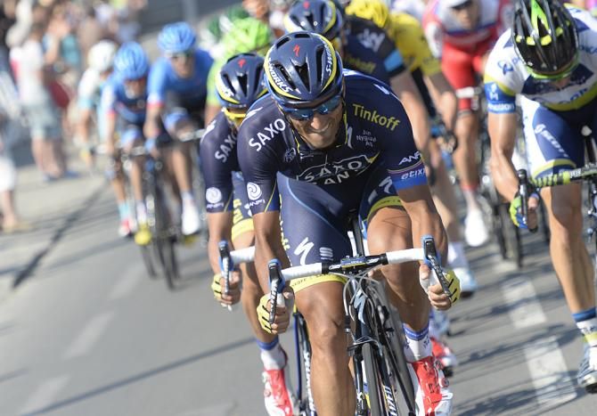 Saxo-Tinkoff fought hard to split the pack, when that didn't happen they stayed up front until 3km to go