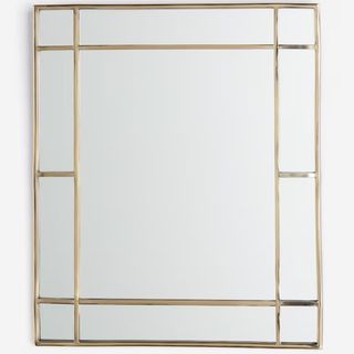 Mirror with Metal Frame against a white background.