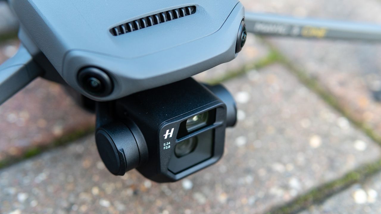 The DJI Mavic 3 drone's front camera