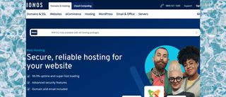 IONOS web hosting homepage screenshot