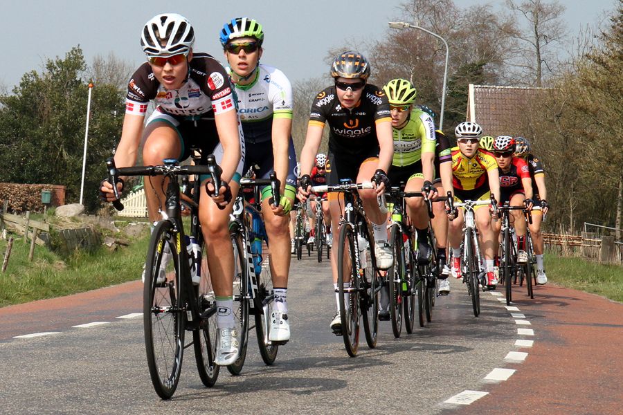 Julie Leth (Hitec Products) leads the bunch