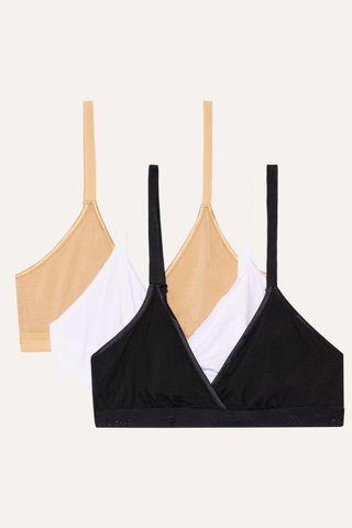 Cosabella Talco Set of Three Stretch-Jersey Soft-Cup Triangle Bras