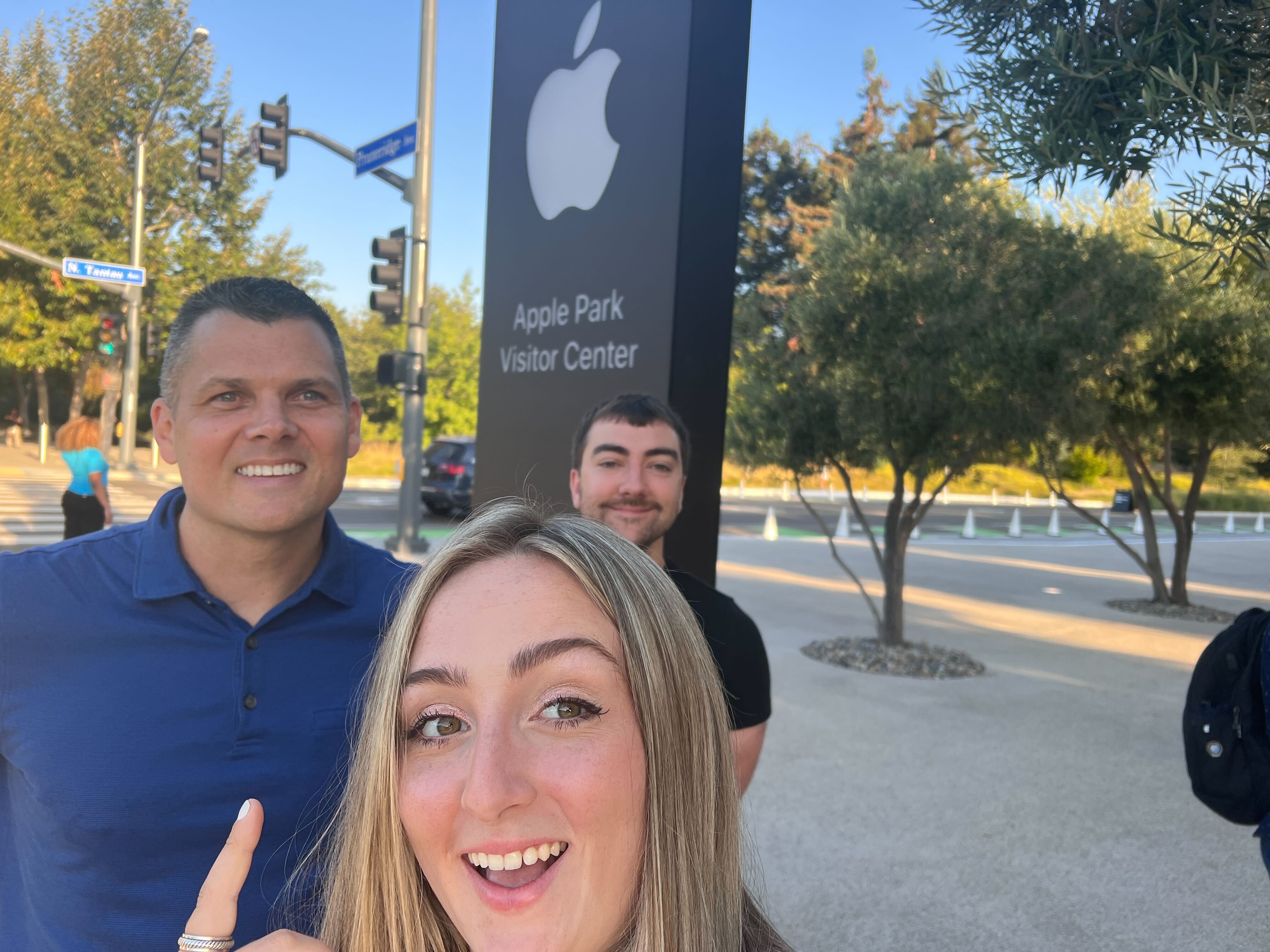 Mark Spoonauer and Kate Kozuch at Apple September 7 event