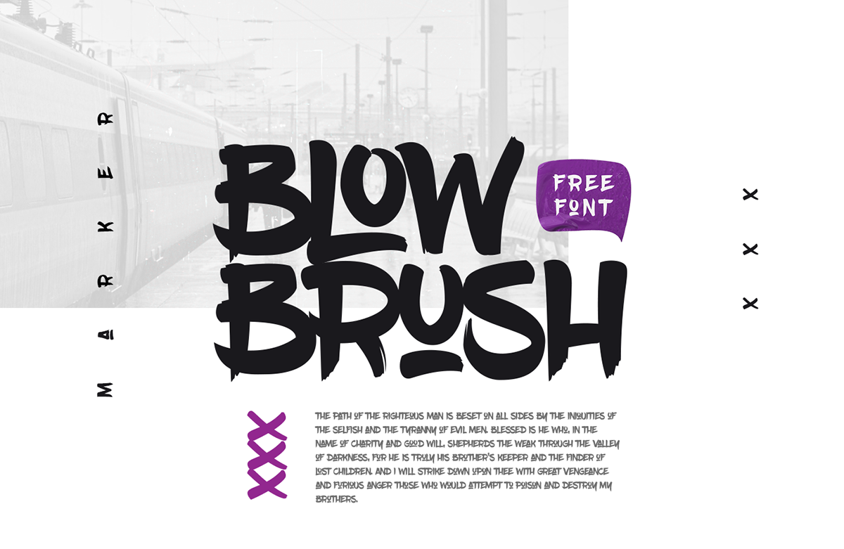 Best free fonts: Blow Brush