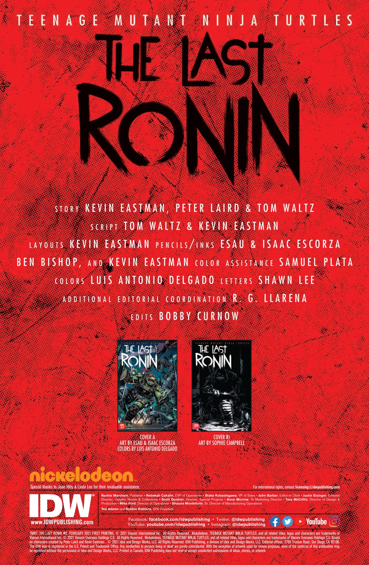 Teenage Mutant Ninja Turtles: The Last Ronin #2