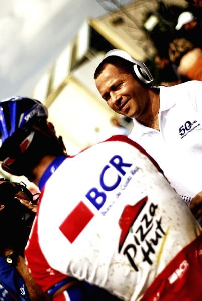 Federico Ramirez is interviewed after his stage win.