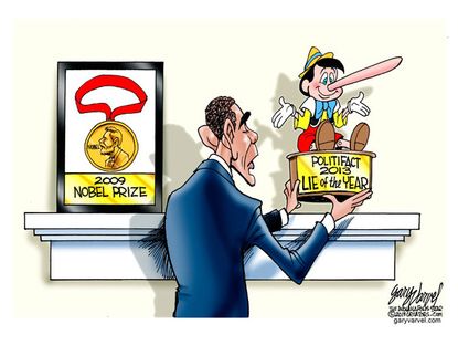 Obama cartoon Obamacare Nobel