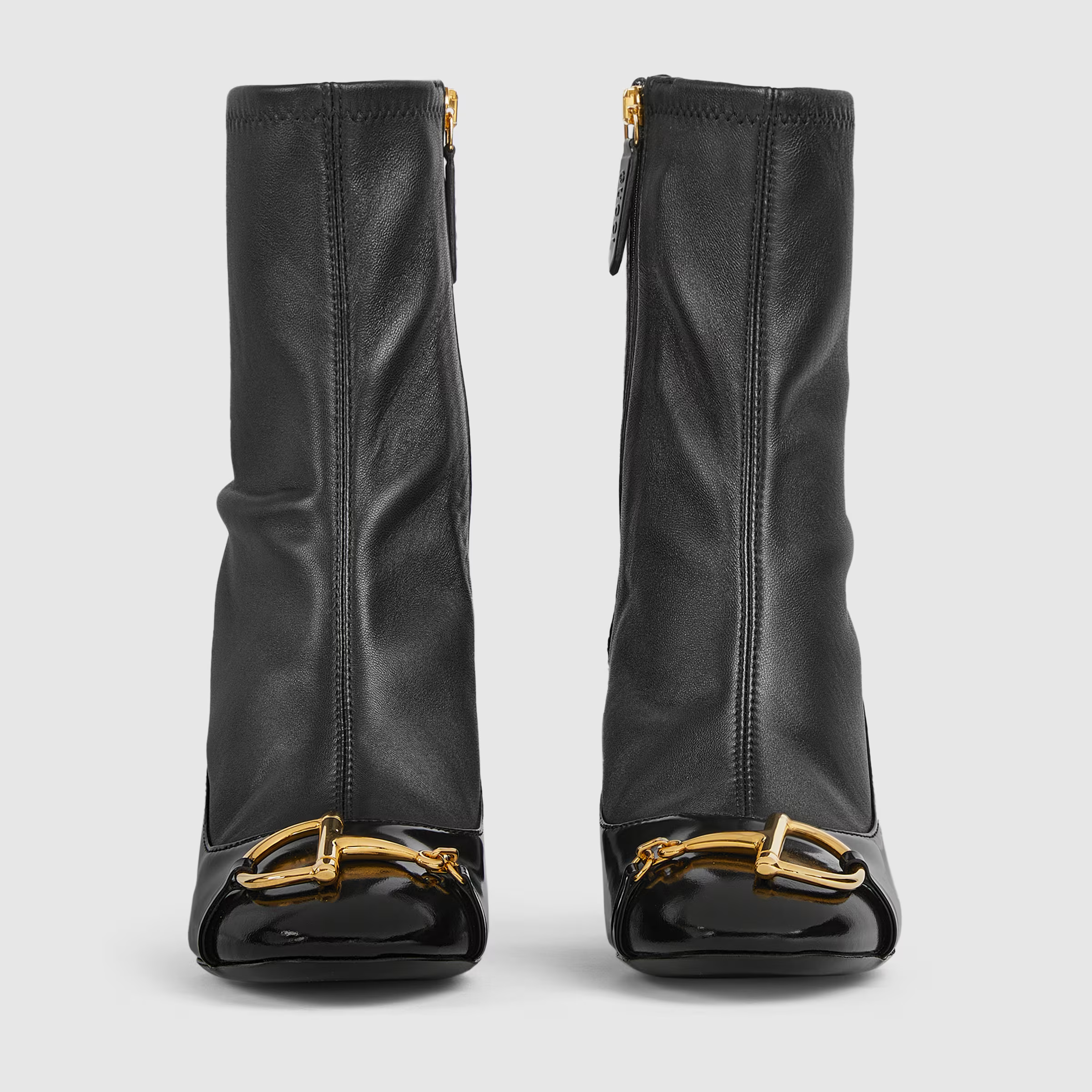 An image of a Gucci horsebit boot.
