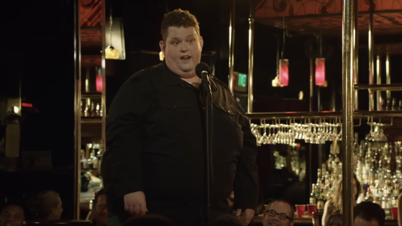 Ralphie May telling a story in front of an audience on This Is Not Happening