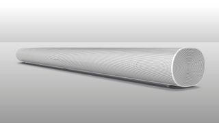 Sonos Arc soundbar on a grey background
