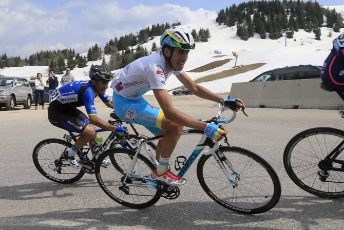 Fabio Aru (Astana) in the white jersey at the Giro del Trentino.