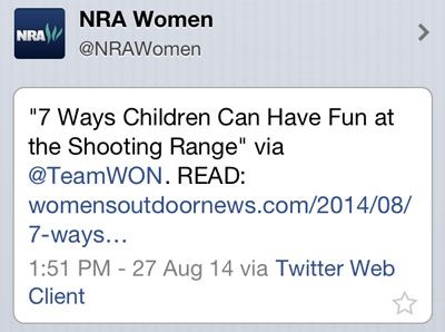 NRA Women could have picked a better time to tweet about kids having &amp;#039;fun at the shooting range&amp;#039;