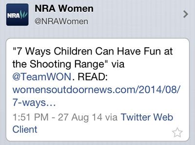 NRA Women could have picked a better time to tweet about kids having 'fun at the shooting range'