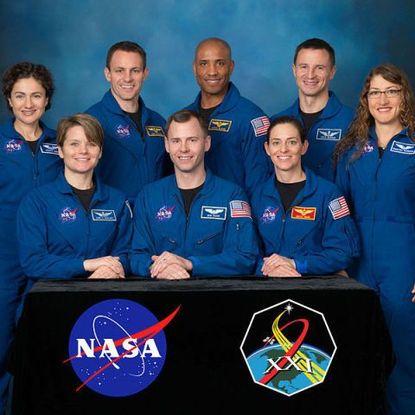 Male and female NASA astronauts