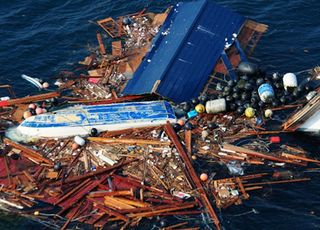 Debris from Japanese Tsunami