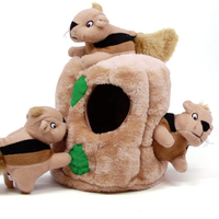 Outward Hound Hide-A-Squirrel Squeaky Puzzle Plush Dog Toy | Was $27.49, now $10.19 at Amazon