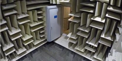 The anechoic chamber on the Microsoft campus in Washington.