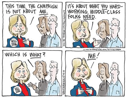 Political cartoon U.S. Hillary Clinton 2016