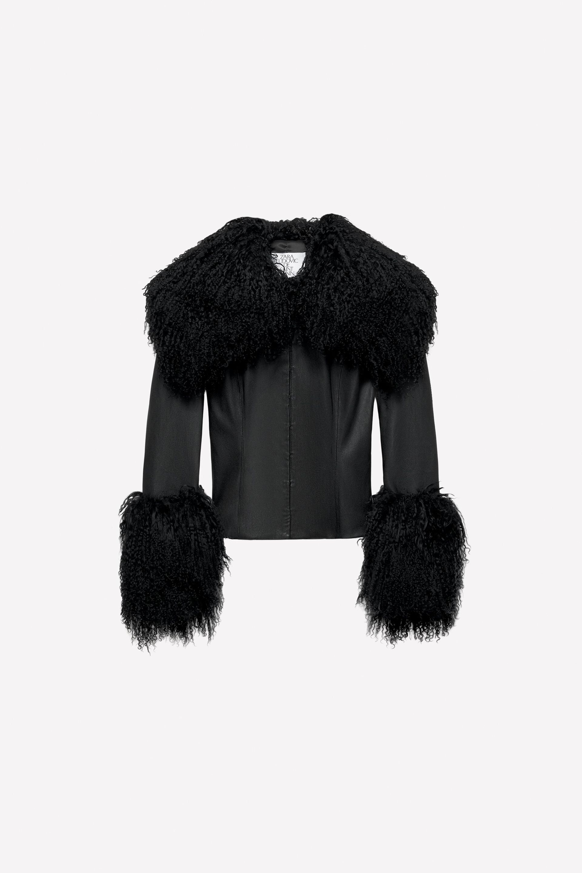 ZARA Fitted Leather Jacket Ludovic De Saint Sernin X Zara