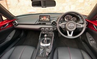 The Mazda MX-5 precise steering