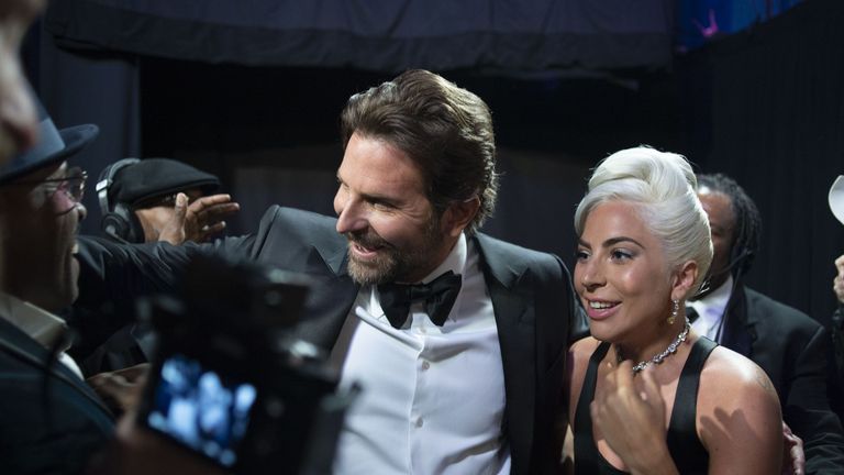 Lady Gaga and Bradley Cooper Shared a Moment Before 'Shallow' Performance
