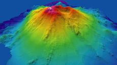 The Minami Kasuga-2 submarine volcano in the Pacific Ocean.