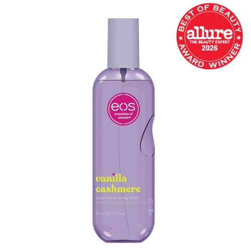Eos Cashmere Body Mist- Vanilla, Body Spray for Women, Vegan, 6 Fl Oz