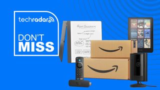 Amazon Prime Big Deal Days image with Ring Camera, Kindle Scribe, Kindle Colorsoft and Fire TV Stick